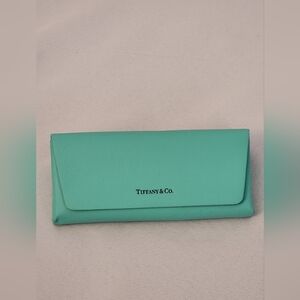 Tiffany & Co. Turquoise Leather Eyeglass Case